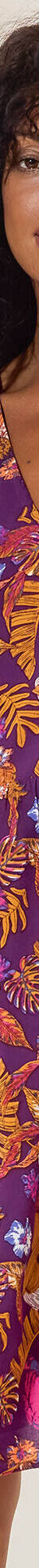 Robe imprimée, manches courtes (violet / multicolore) Robe imprimée, manches courtes (violet / multicolore)